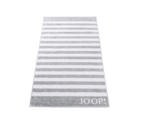 Joop! Classic Saunatuch Stripes 80 x 200 cm Silber